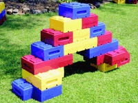 stack blocks for play
