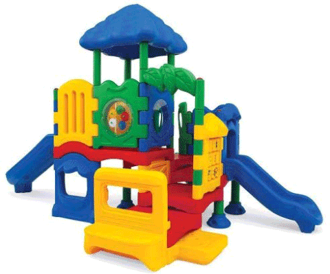 plastic playset with slide