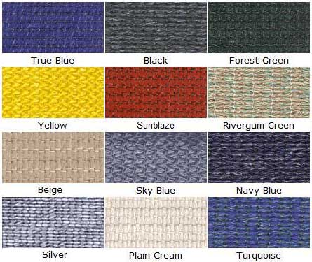 shade fabric colors